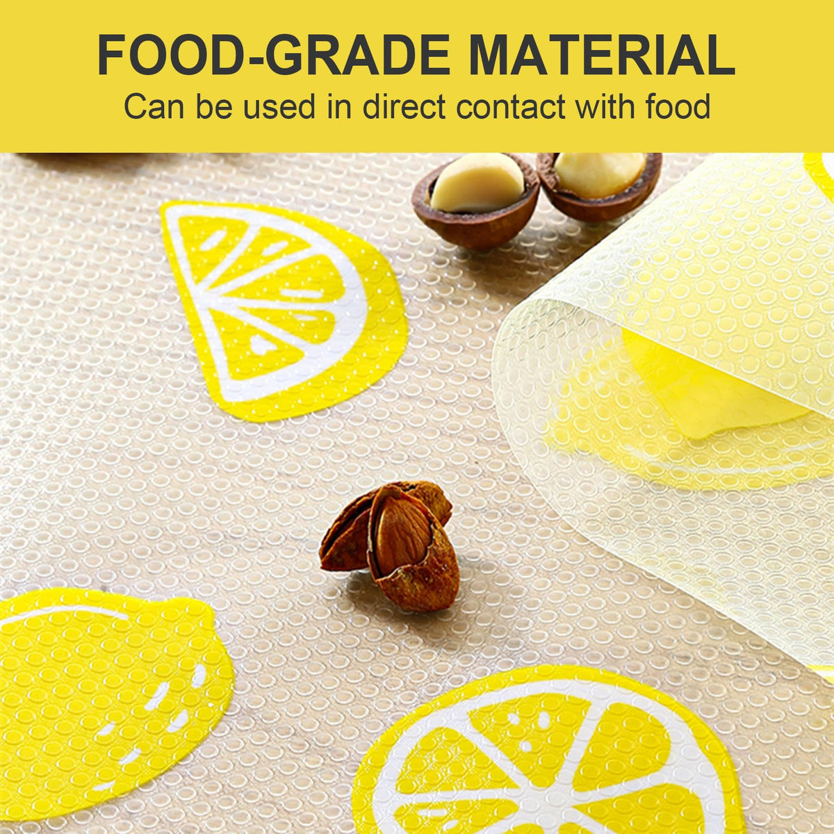 Cooyes Refrigerator Liners Waterproof Oil-Proof Fridge Mats Easy to Cut Non-Adhesive Kitchen Shelf Liner for Shelves Cabinet Drawer BPA-Free (17.7" x 78.7")