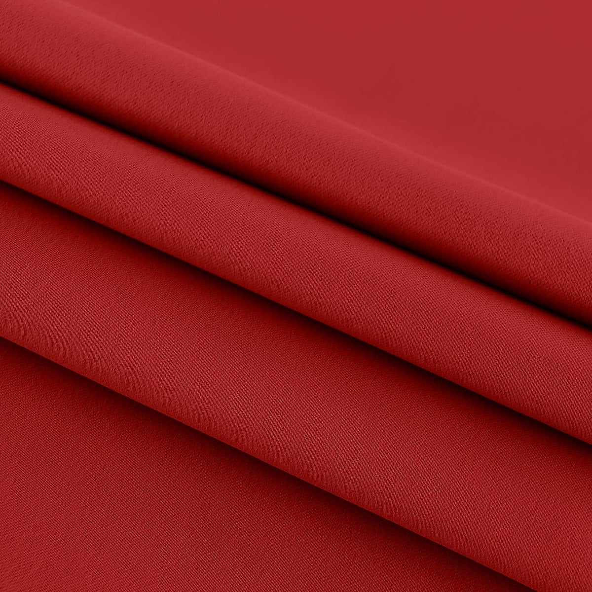 DWCN French Door Curtains – Rod Pocket Thermal Blackout Curtain for Doors with Glass Window, Christmas, Kitchen and Patio Doors for Privacy, 54 X 40 Inches Long, 1 Curtain Panel with Tieback, Red