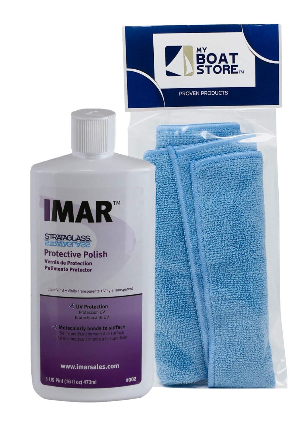 Imar 302 Strataglass Polish Bundle with a Microfiber Detailing Cloth (2 Total Items)
