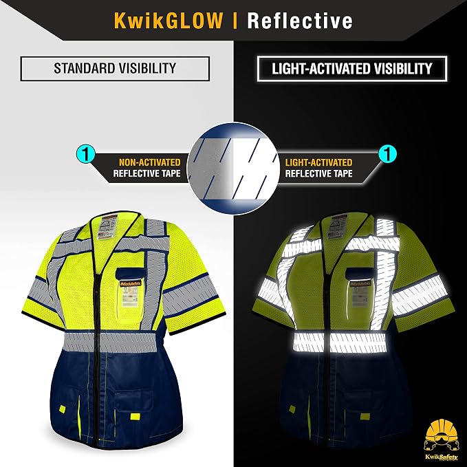 KwikSafety - Charlotte, NC - SHERIFF & SPECIALIST Class 2 & Class 3 Hi Vis ANSI OSHA Safety Vest for Women