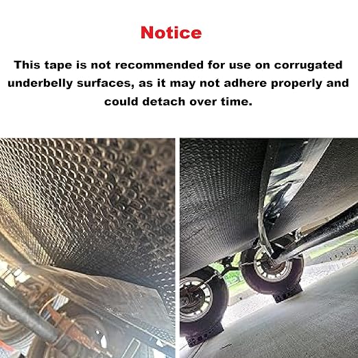 PlusRoc RV Underbelly Material RV Underbelly Tape Waterproof Flex Belly Tape with Permanent Sealing Adhesive for Mobile Home, Camper Travel Trailer, Tear Repair Patch(7.87'' x 20')