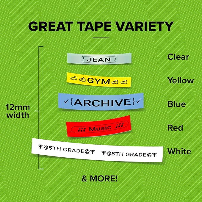 DYMO Label Maker Machine with Tape - 100H LetraTag Handheld, Comes with 3 LT label tapes. Great for Home & Office Organization