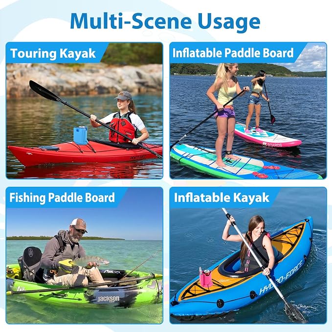 Paddleboard Cup Holder, Paddle Board and Kayak Drink Holder, 2-in-1 Drink & Phone Holder, Paddleboard Accessory for Surfboards, Canoes, SUPs, Kayaks, Boats (Black)