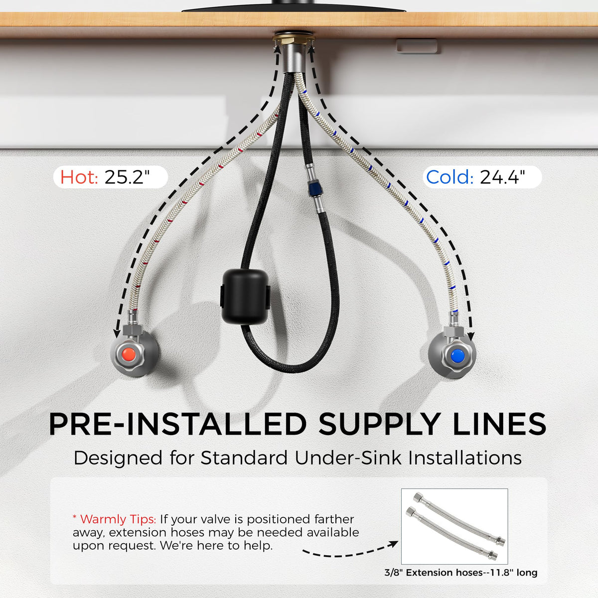 FORIOUS Kitchen Faucet with Pull Down Sprayer, Classic Brushed Nickel, Single Handle High Arc Stainless Steel Kitchen Sink Faucet, 1 or 3 Hole Deck Mount for RV, Bar, Farmhouse, Laundry, Outdoor