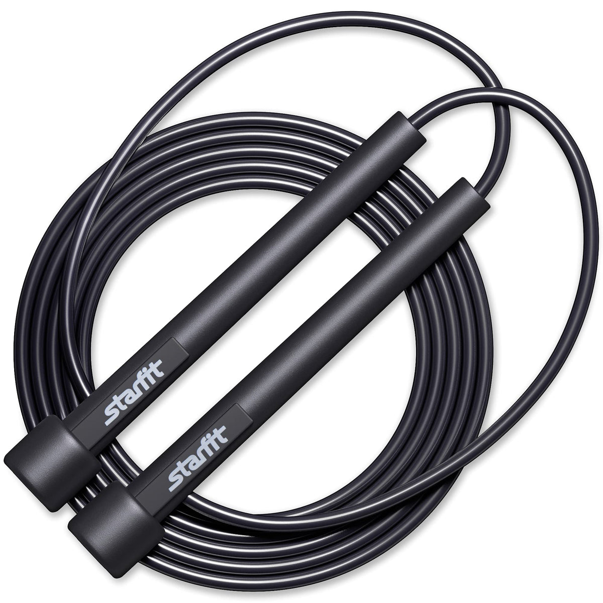 STARFIT Adjustable Lightweight Jump Rope - Tangle-Free Design for Cardio, HIIT, and Endurance Training - Durable Fitness Skipping Rope for All Levels.