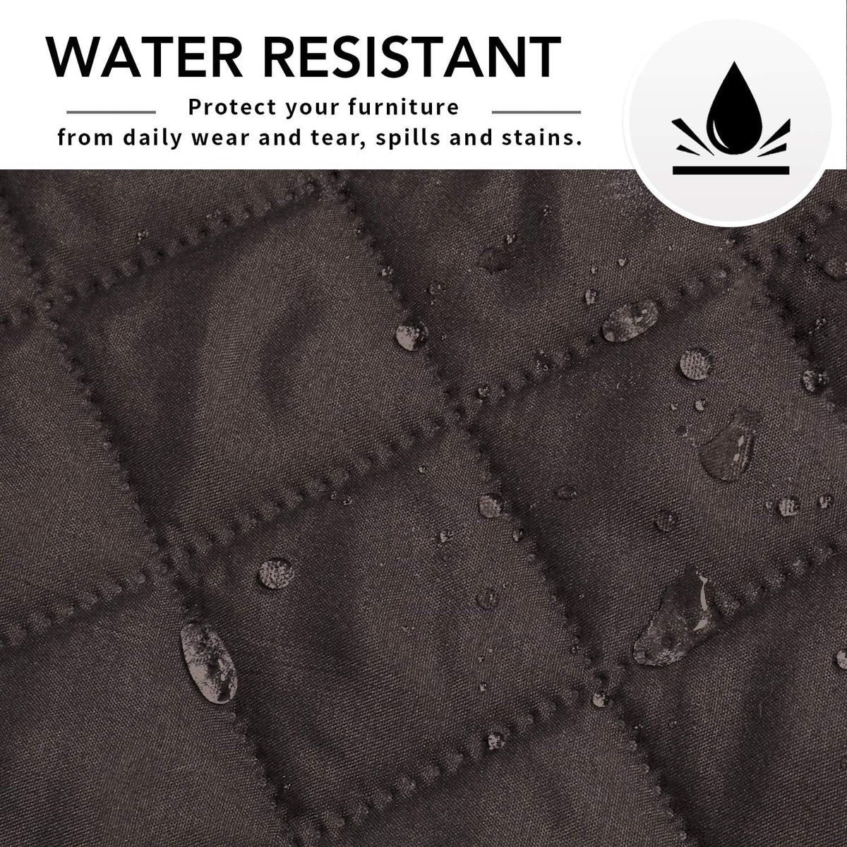 Easy-Going Sectional Couch Covers for Dogs L Shape Sofa Cover Reversible Sofa Slipcover Chaise Lounge Cover Furniture Protector Cover for Pets Dog Cat (42 x 68 inches, Chocolate/Chocolate)