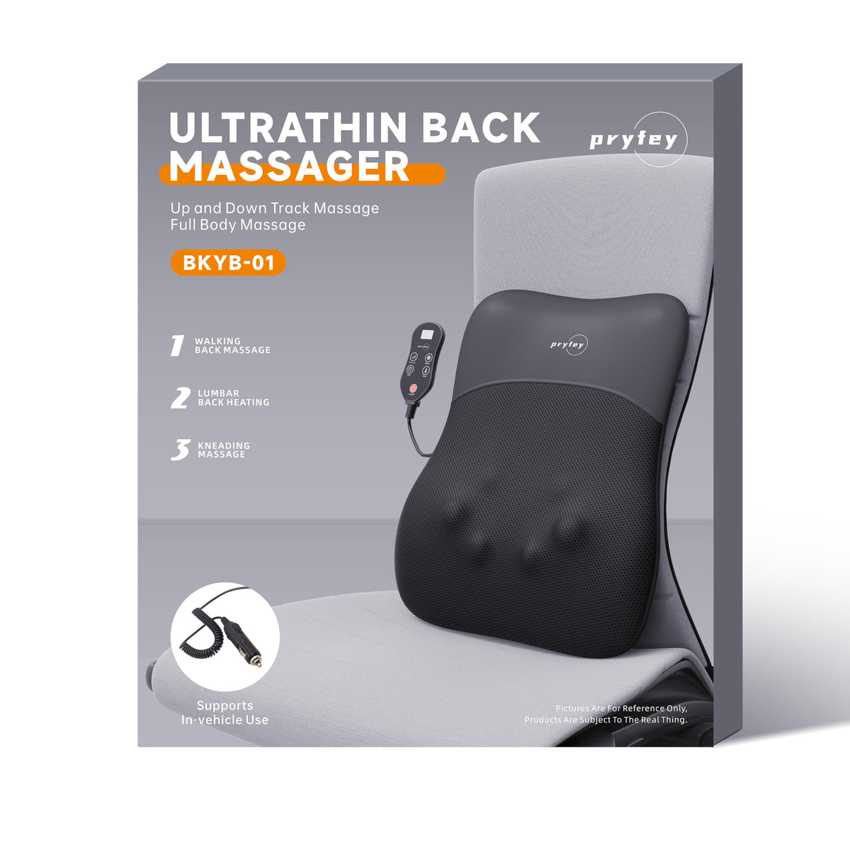 Back Massager, Ultrathin Rolling Up and Down Back Massage with Heat 4D Kneading & Red Light Therapy for Pain Relief Deep Tissue,Shoulder Massager Gift for Men Women Parents Relaxation at Office Car