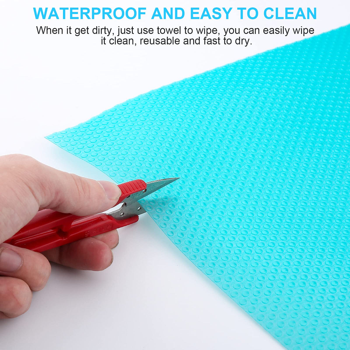 8 Pcs Refrigerator Liners, Fridge Liner and Mats Washable, Refrigerator Shelf Liners for Glass Shelves, Protects Against Spills Waterproof Table Placemats Cupboard Cabinet Drawer Covers Pads, PSISO