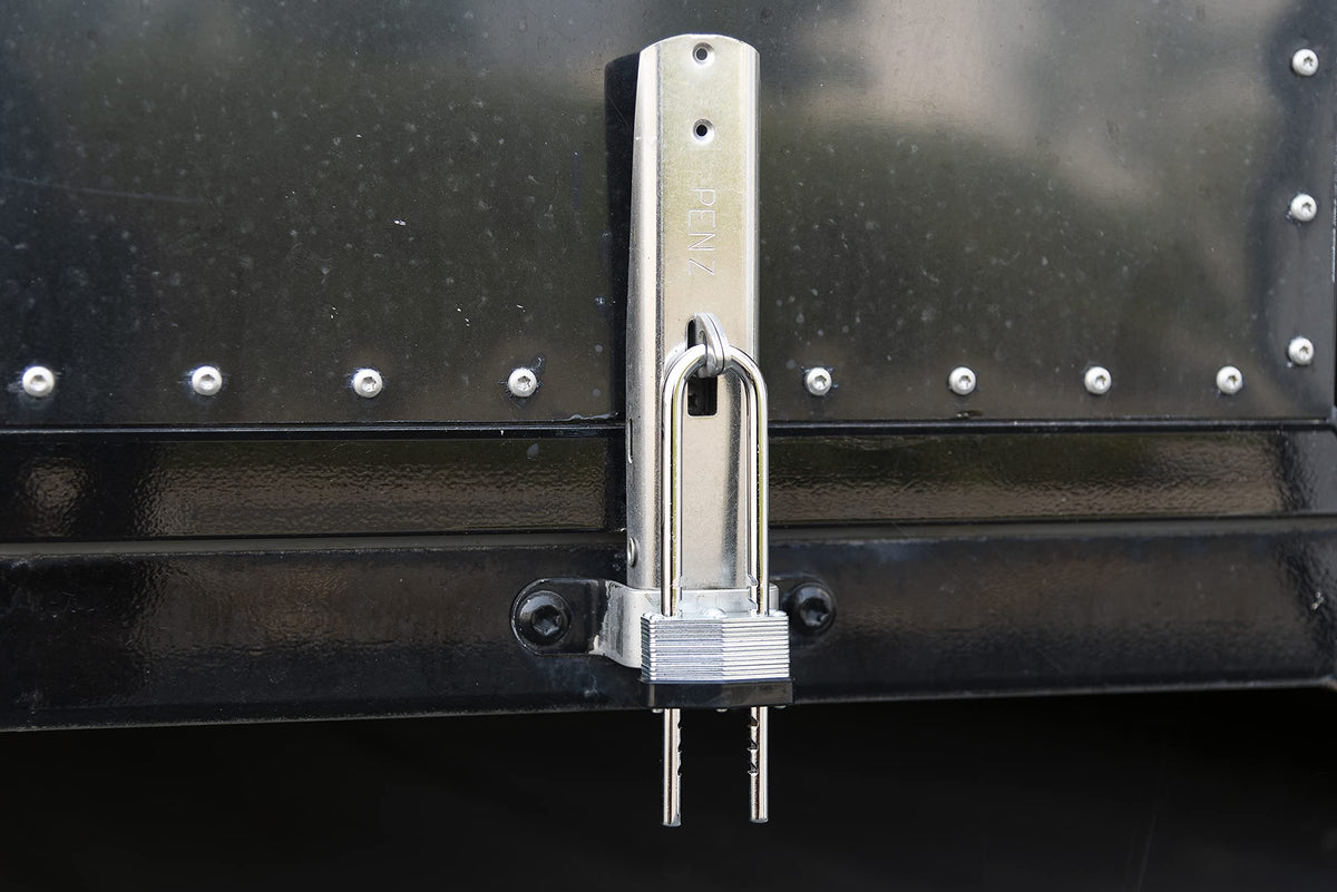 BRINKS - 44mm Laminated Steel Keyed Padlock with Adjustable Shackle - Chrome Plated with Hardened Steel Shackle