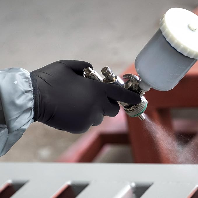 Schneider Nitrile Exam Gloves, Disposable Gloves, Latex-Free, Powder-Free, Food Safe for Cleaning, Cooking, Household Use