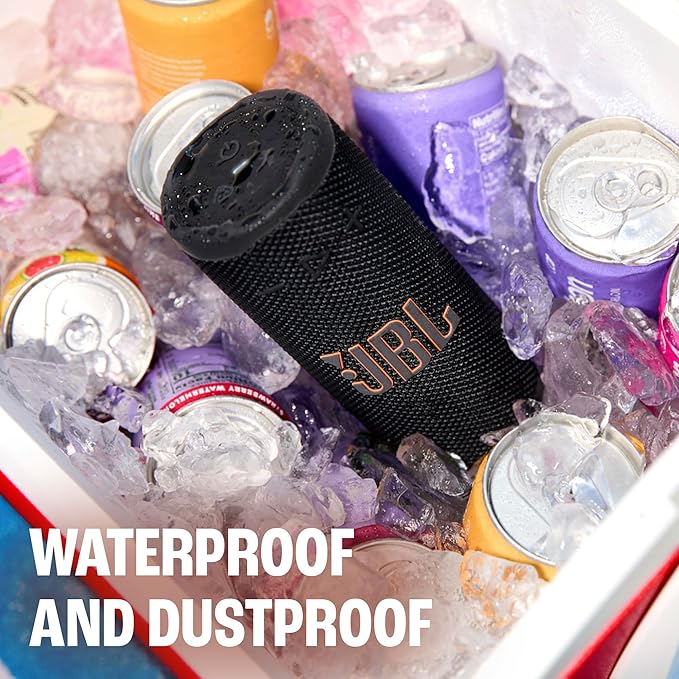 JBL Grip - Compact Bluetooth Speaker with Bold Pro Sound and Ambient Light, up to 14 Hours of Playtime, Water, Dust and Drop-Proof (IP68), & Multi-Speaker Connection with Auracast™ (Orange)