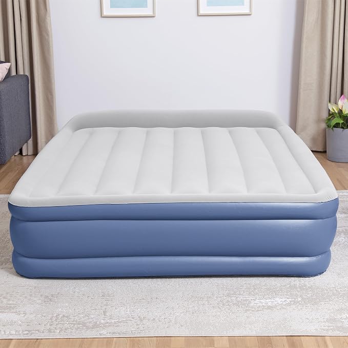 Bestway Tritech Air Mattress Queen 18” with Built-in AC Pump