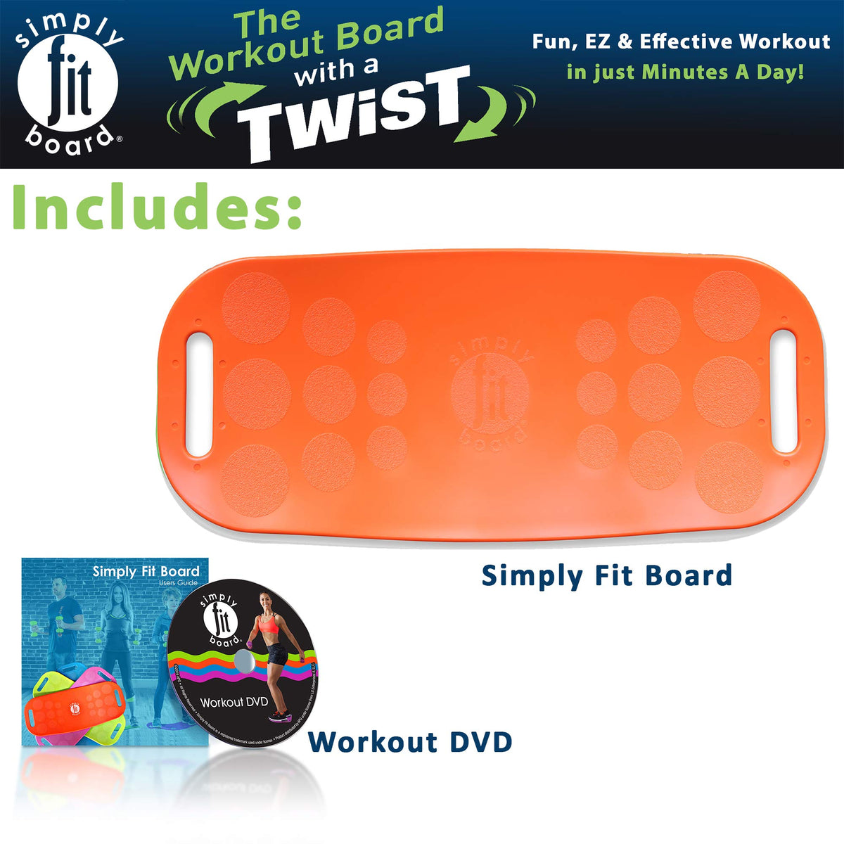 Simply Fit Board - The Workout Balance Board with a Twist, As Seen on TV