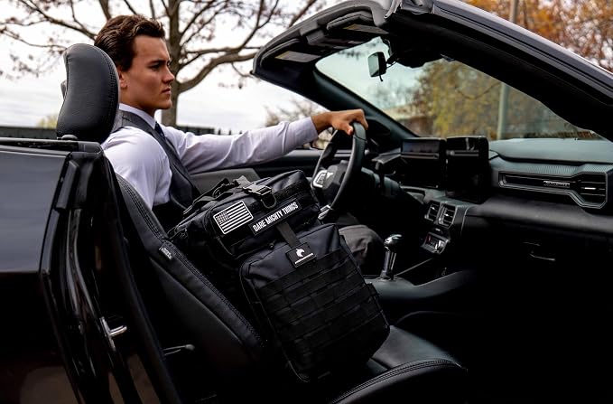 45L to 55L Expandable Professional Tactical Backpack | 1680D SUPER HEAVY DUTY BALLISTIC NYLON |10X Stronger Work & Military Bag | Built-In Rain Cover | MADE BY PROS FOR PROS (Carbon Black: Pro Series)