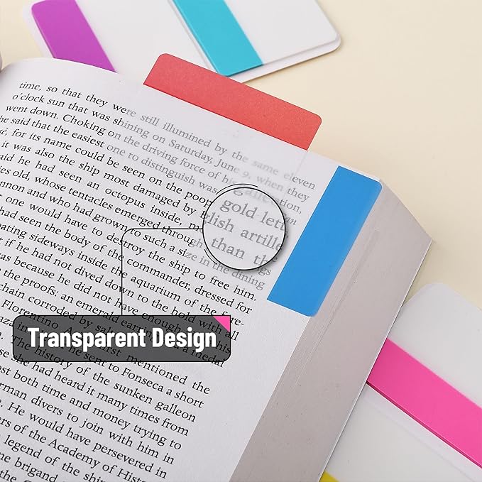 Mr. Pen- Sticky Index Tabs, 500 Pcs, 21 Sets, Colorful Sticky Tabs for Notebooks, Page Markers, Page Tabs for Binders, Page Tabs Sticky Tabs for Books, Notebook Tabs, Book Sticky Tabs for Notebooks