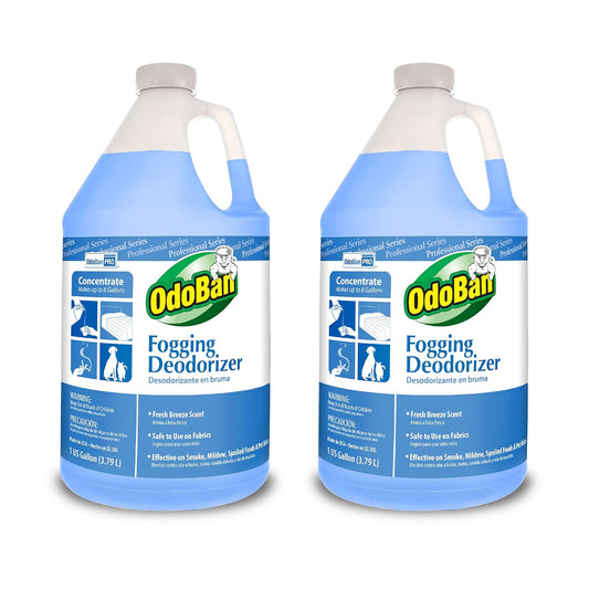 OdoBan Fogging Deodorizer Concentrate, Made in the USA, Set of 2, 1 Gallon Each