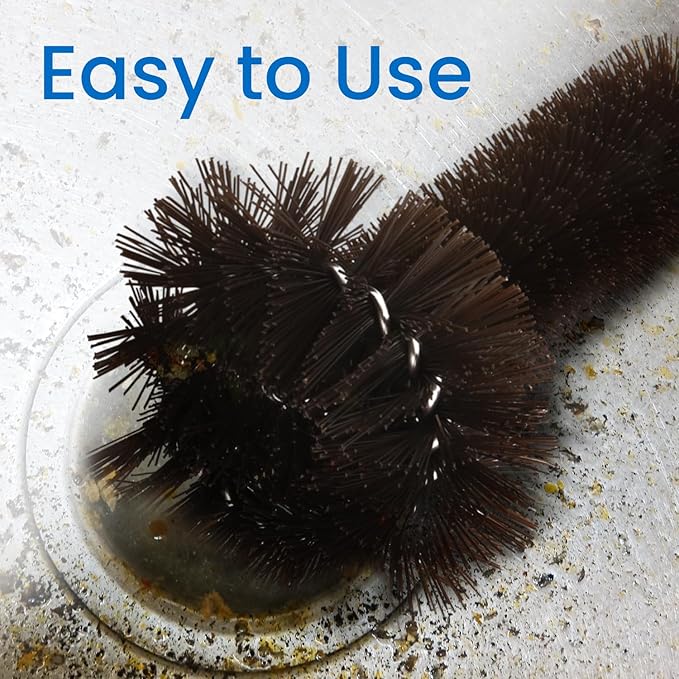 Impresa Garbage Disposal Cleaning Brush with Extra Long Handle - Eliminates Residue, Odor, and Build Up - Drain Cleaner Brush for Kitchen Sink (15 x 4 in Garbage Disposal Cleaner)