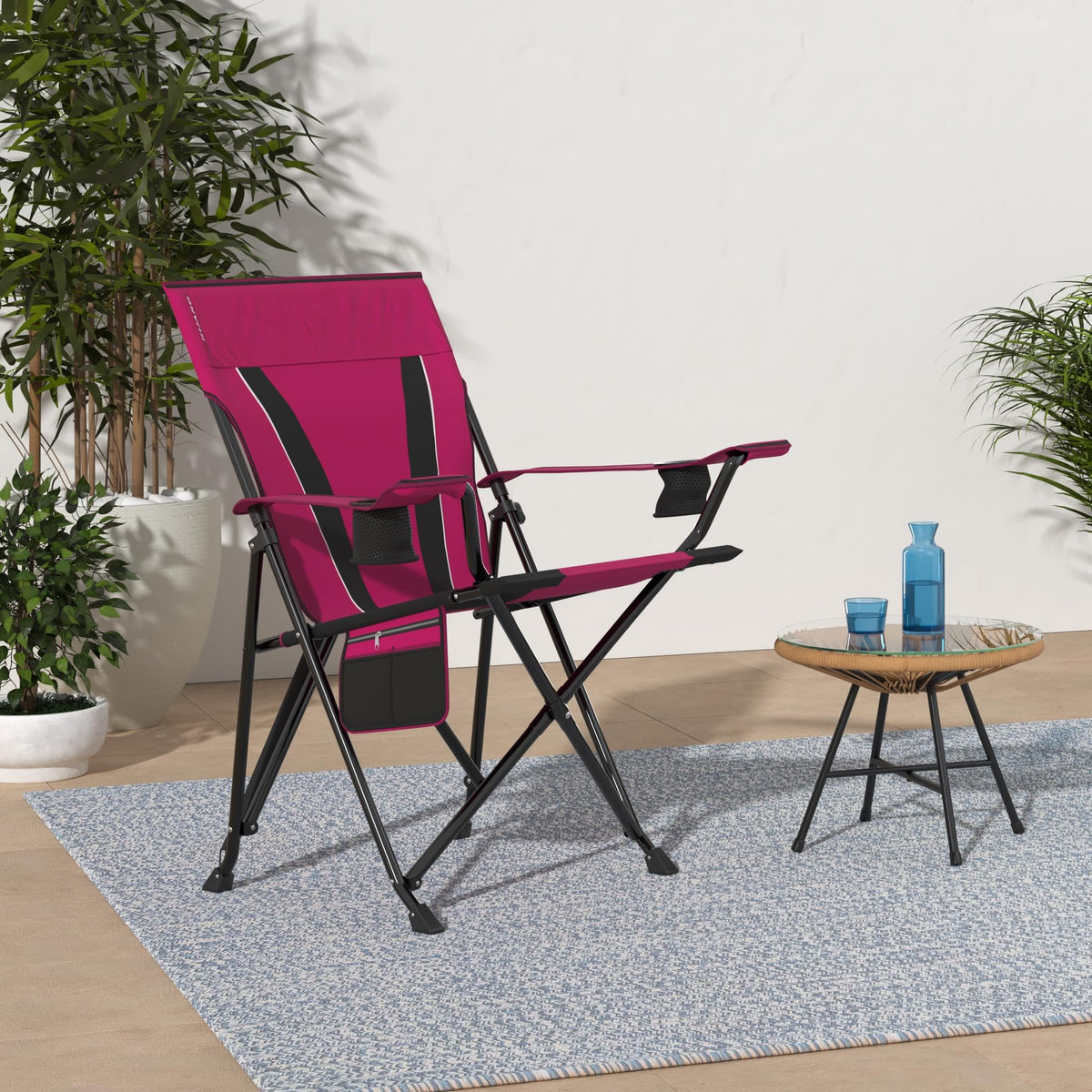 Kijaro XXL Dual Lock Portable Camping and Sports Chair , Hanami Pink