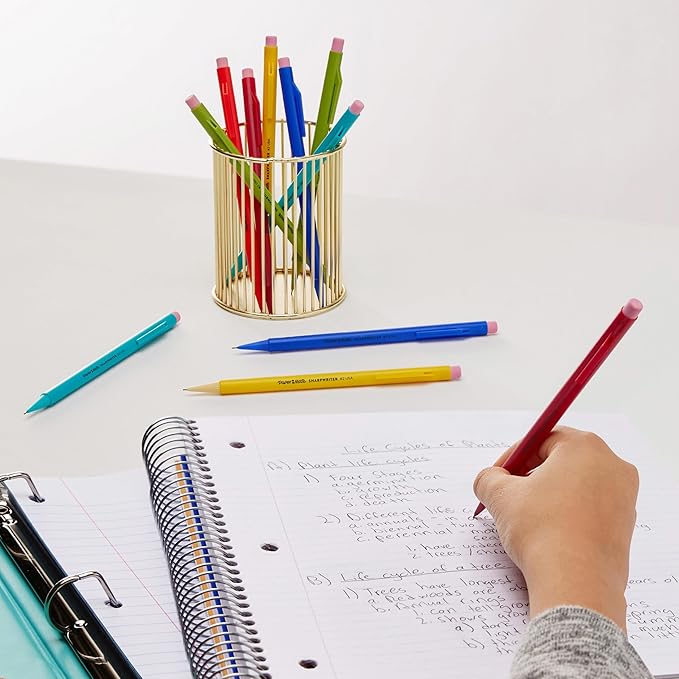 Paper Mate SharpWriter Mechanical Pencils | 0.7 mm #2 Pencil | Pencils for School Supplies, Yellow, 36 Count