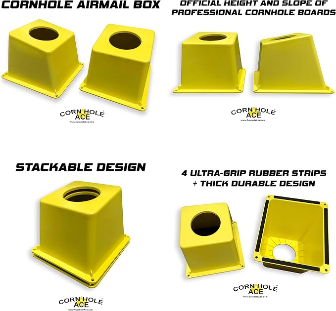 Cornhole Airmail Box Set - Includes 2 Airmail Boxes - Perfect for Cornhole Training and Practice