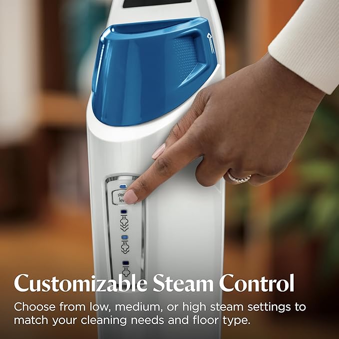 BISSELL Steam Mop 1940A PowerFresh Floor Steam Cleaner for Hard Wood & Tile with Natural Sanitization, Easy Scrubber, Variable Steam, 12” Cleaning Path