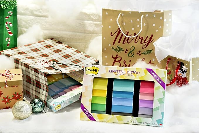 Post-it Super Sticky Notes, Limited Edition Color Collection, 3x3 in, 15 Pads/Pack, 45 Sheets/Pad