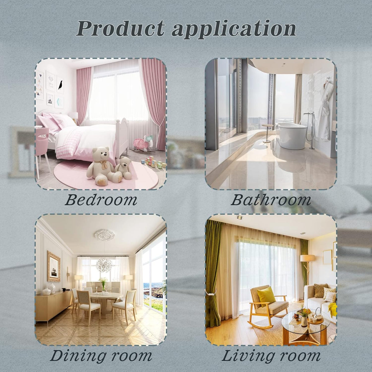 Hion Magnetic Curtain Tiebacks Beige 2pcs, Curtain Tiebacks Buckles Holdbacks Holders Hooks Clip for Home Bedroom Office Decorative Curtain