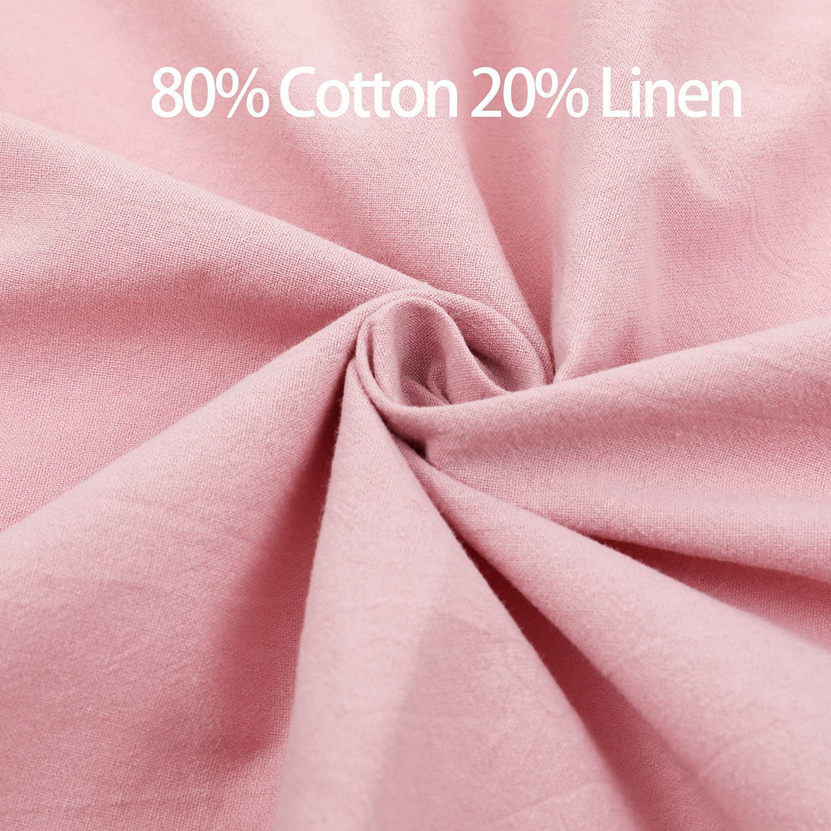 Tobyan Soft Cotton Linen Apron - Retro Linen Art Apron, Adjustable Casual Apron with Towel, Great for Florist, Coffee House and Kitchen (Pink)