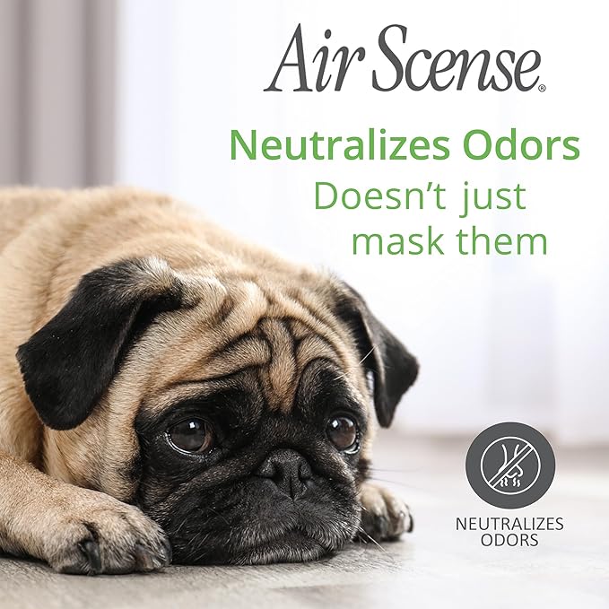 Air Scense Air Freshener Deodorizer Room Spray for Bathroom & Home, Essential Oils, Natural Vanilla - 7 fl oz (4-Pack)