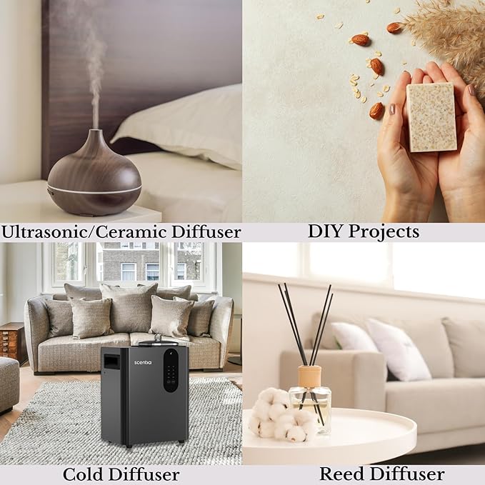 Scentia My Way Hotel Diffuser Refill Oil Inspired by The The 1 Hotel Miami Beach- 500 ml 16.9 fl oz - Essential Oil Blend Sandalwood, Cedar & Lemon Notes for Aromatherapy HVAC Diffuser