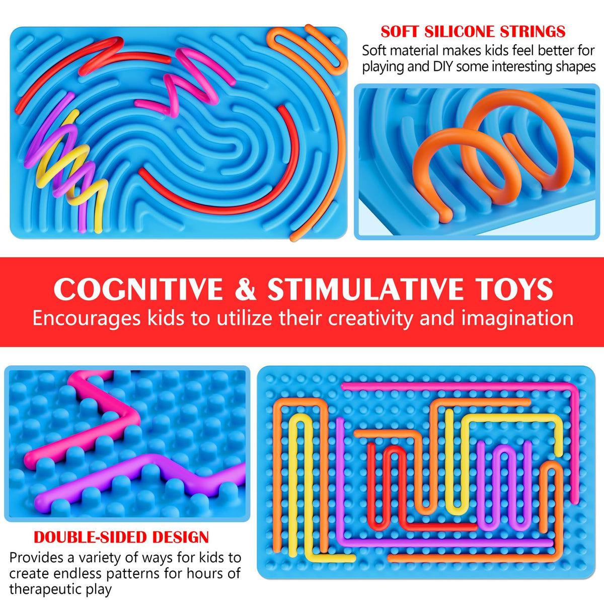 Sensory Fidget Toys for Kids Toddler Boys ,Sensory Activity Board for Stress Anxiety Autistic ADHD, Calm Down Travel Airplane Essentials Toys for 3+ Year Old, Stuffers Gifts for Teen Girl