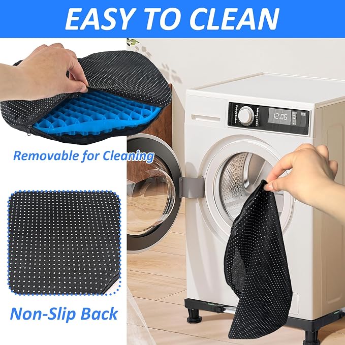 2 Pcs Anti Slip Kayak Seat Cushion Breathable U Shape Seats Pad with Non-Slip Cover Thick Waterproof-Gel for Sit in Inflatable Kayak Canoe and Boat Kayak Accessories for Fishing Kayak
