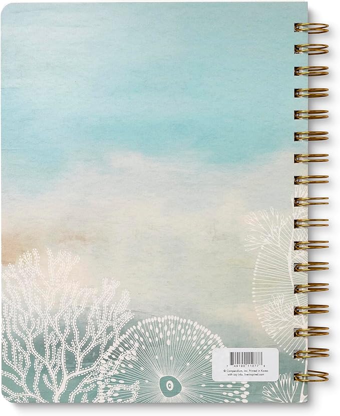 Compendium Spiral Notebook – Live Slow, Love True, Grow Free. – A Designer Spiral Notebook with 192 Lined Pages, College Ruled, 7.25" W x 9.25" H