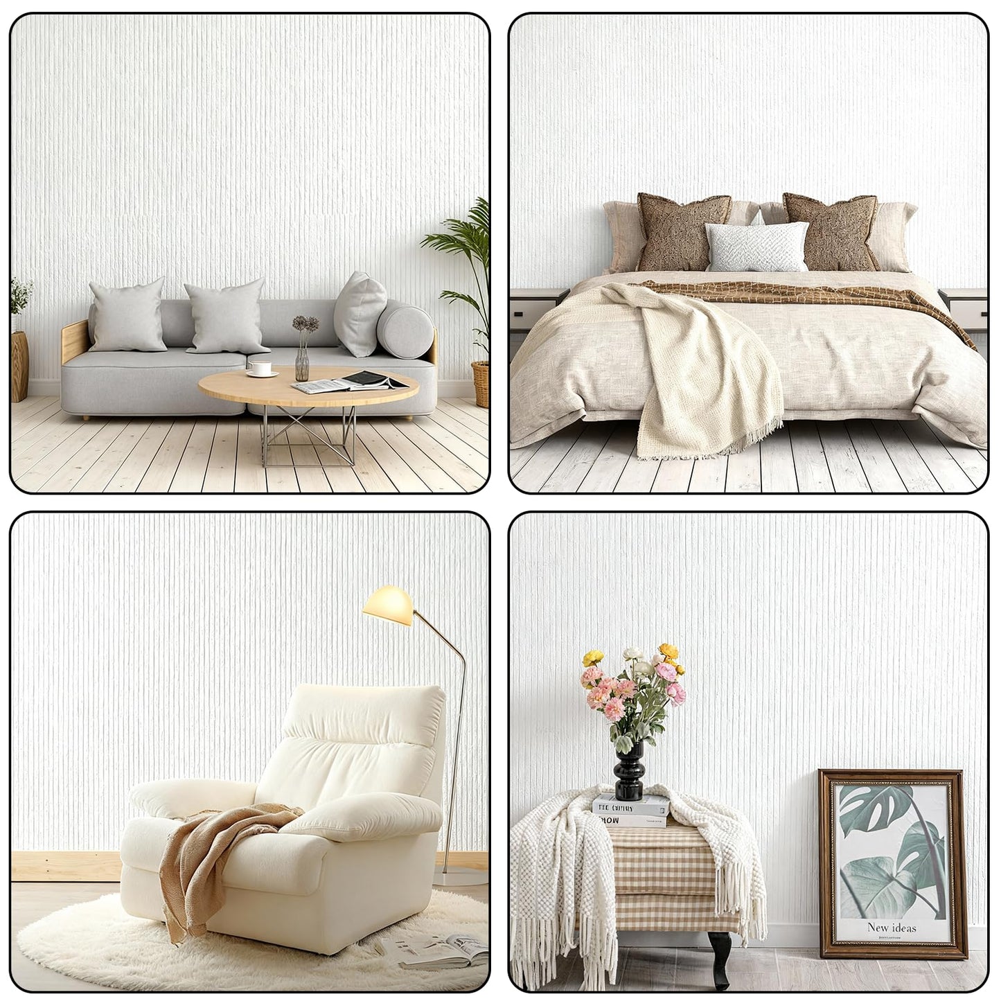 3D Wall Panels Peel and Stick – 2pc X 23.82"x110" PVC Faux Travertine Texture, Self Adhesive Waterproof Wall Covering, DIY Accent Wall, Sofa Background Backsplash & Modern Home Decor, Covers 36 sq.ft