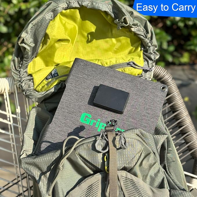 60W Portable Solar Panels Chargers with PD3.0 USB-C,USB-A,DC Ports for Hiking,Camping,Backpacking,IP65 Waterproof Small Folding Solar Charger for Phone,Tablets,Power Bank