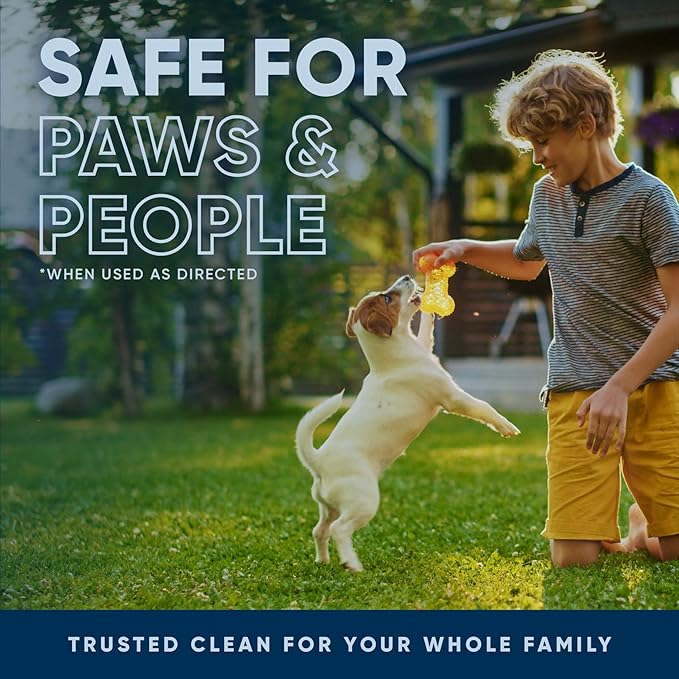 Eco Strong Outdoor Odor Eliminator Outside Dog Urine Enzyme Cleaner Powerful Pet, Cat, Animal Scent Deodorizer | Professional Strength for Yard, Turf, Kennels, Patios, Decks (128 oz W Sprayer)