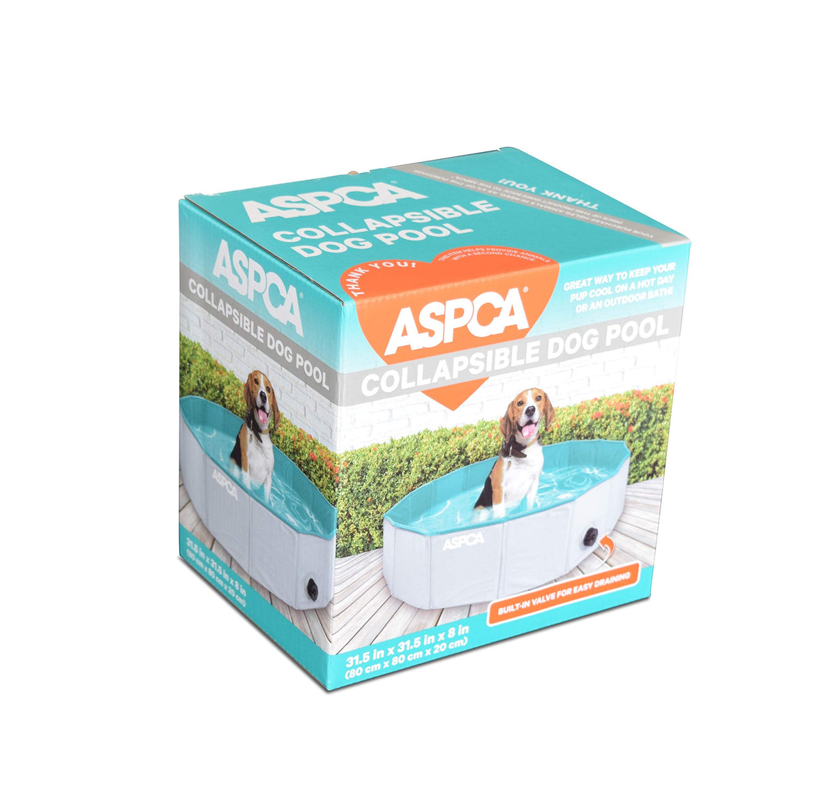 ASPCA Foldable Dog Pet Bath Pool Collapsible Pool Bathing Tub for Dogs & Cats