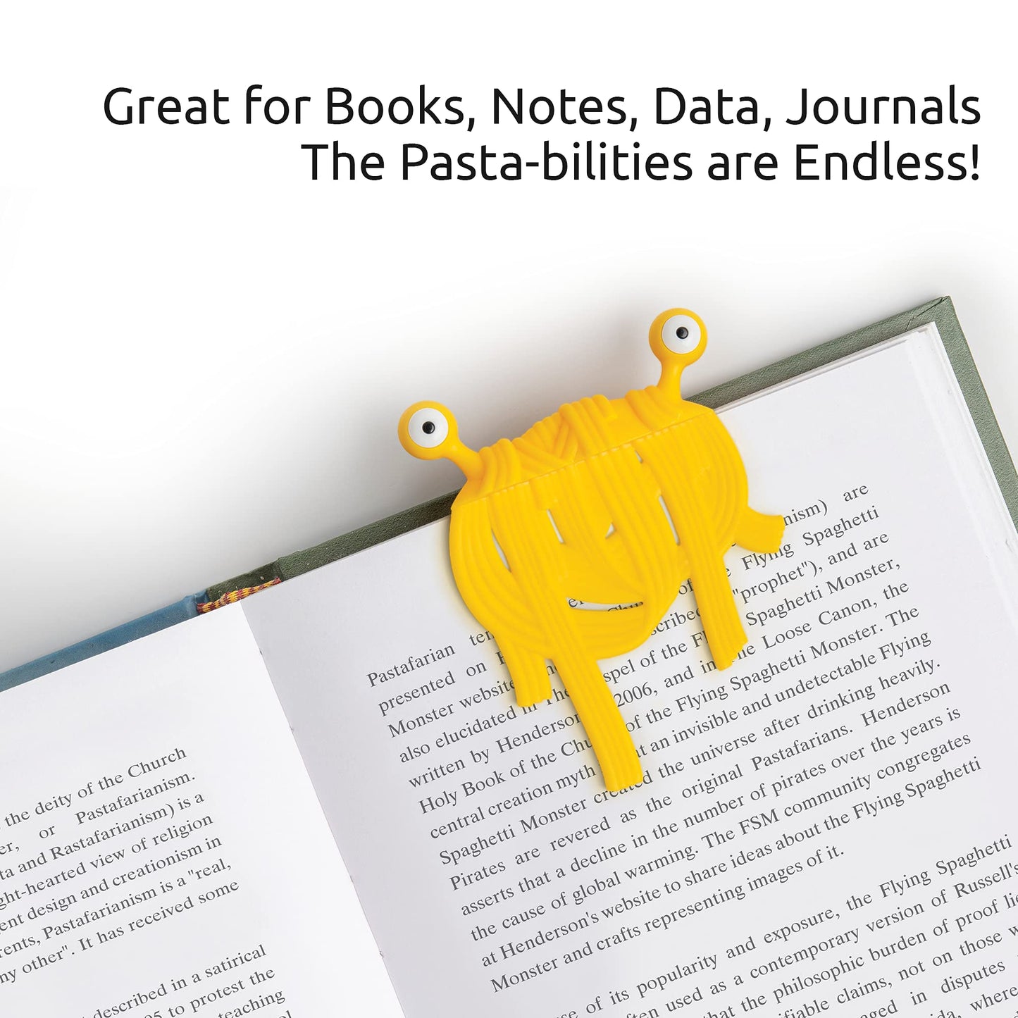 OTOTO Bookmarks - Gifts for Book Lovers, Unique Gifts for Book Readers, Women & Men, Bookmark Gifts for Kids, Girls, Boys, Manga Readers (Spaghetti)