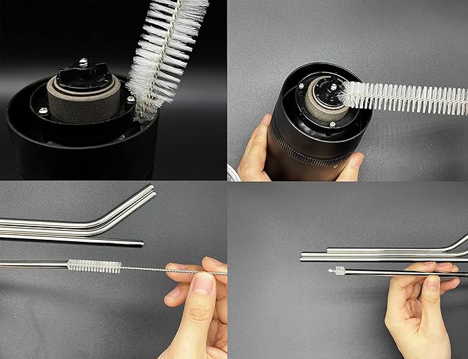 12 PCS Straw Cleaner Brush kit with 2mm-25mm /6.5-10 INCH for Tube and Pipe.Tumbler, Sippy Cup, Bottle with Straw,Hummingbird feeders and Drinking Straw, Brushes for Cleaning Tanks