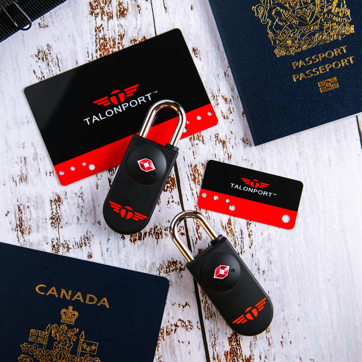 Keyless TSA Approved Luggage Locks with Lifetime Card Keys & No Combo to Forget (2 Pack)