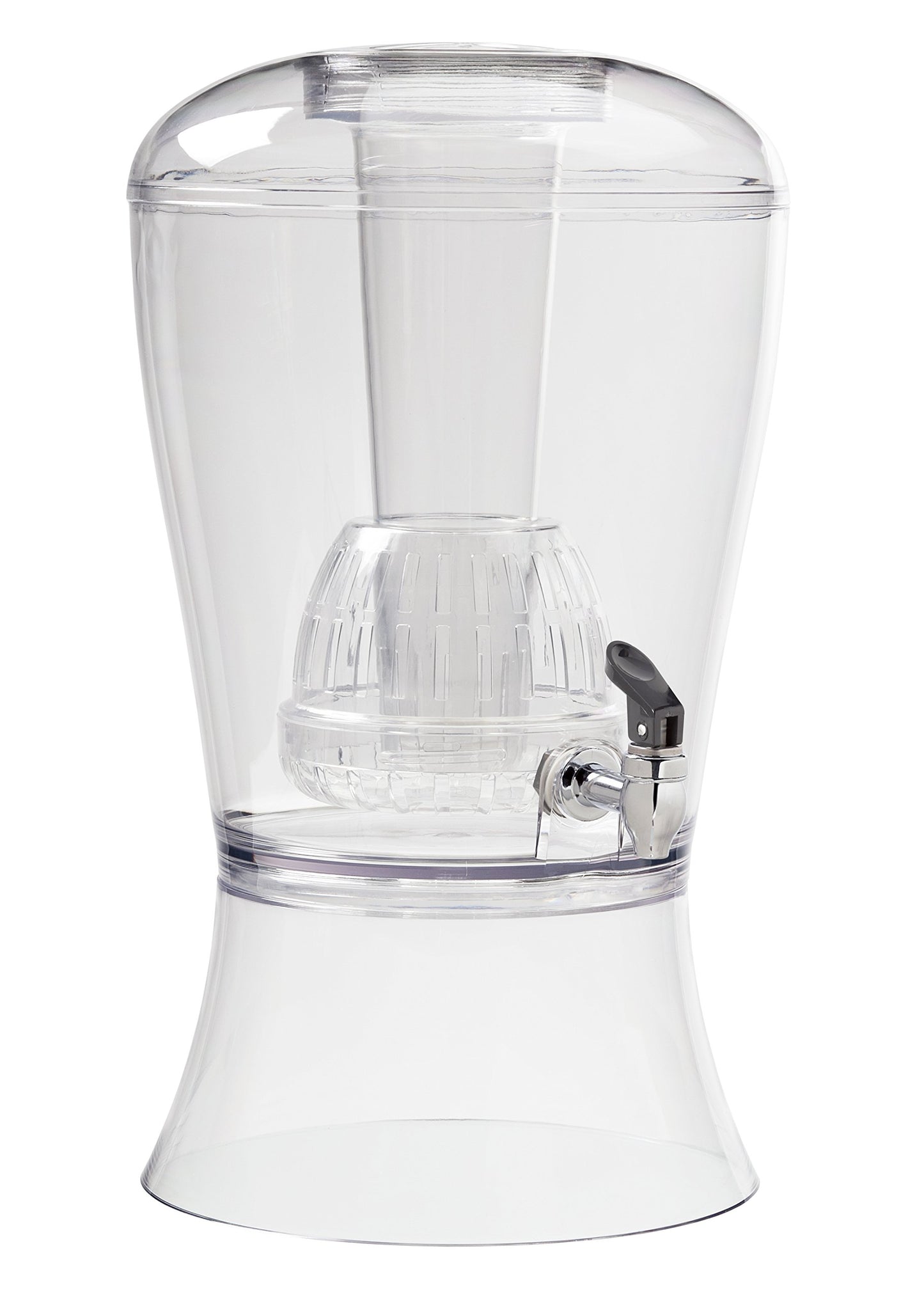 CreativeWare 3 Gallon Beverage Dispenser With Ice Cylinder And Fruit Infuser