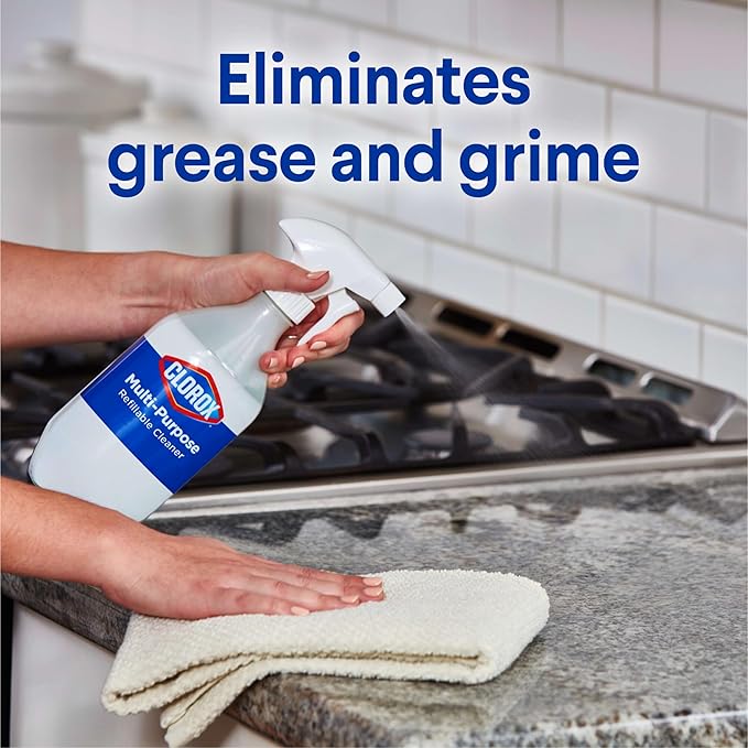 Clorox Multi-Purpose Spray Refill, Household Essentials, 3x1.125fo Concentrated Refills