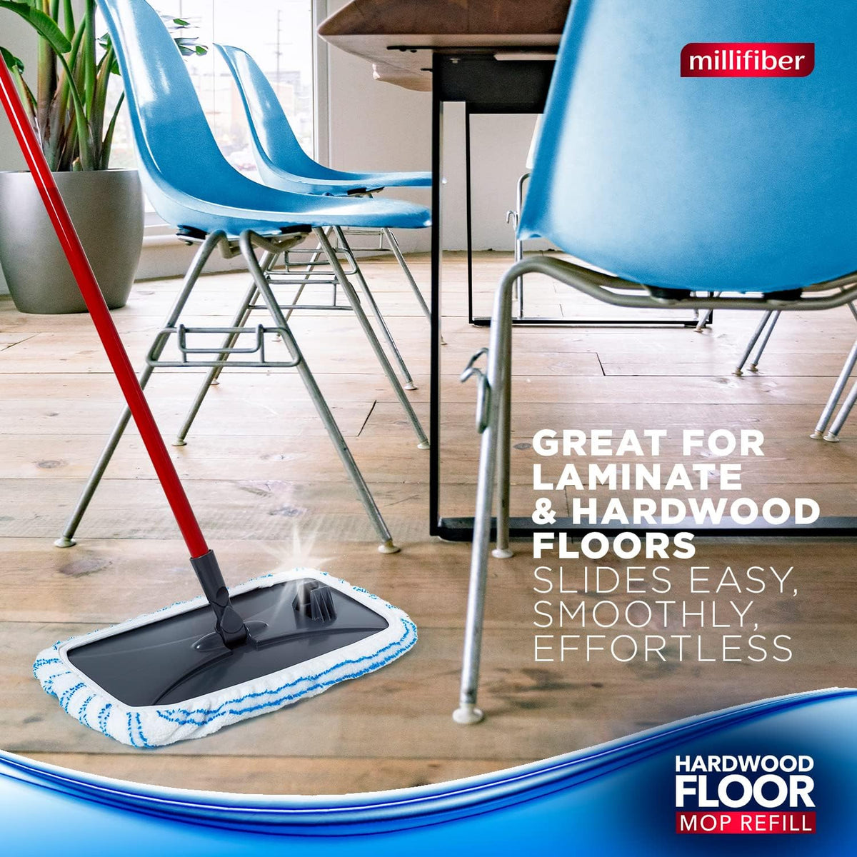 Microfiber Mop Refills 15x8 Inches, 6-Pack (Mop is Not Included)