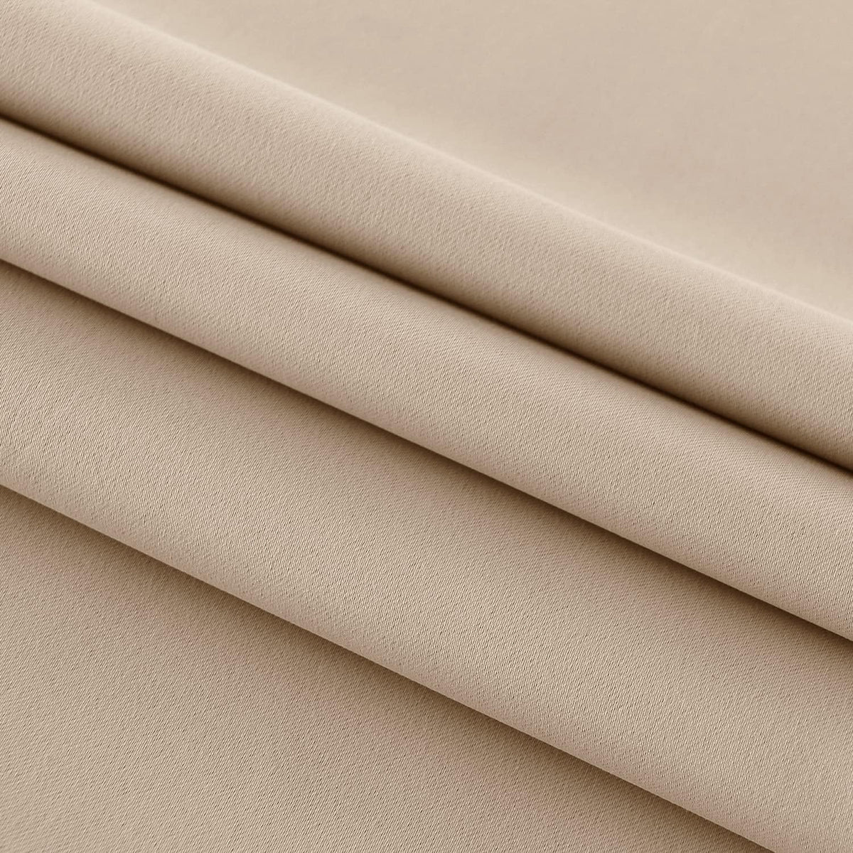 DWCN French Door Curtains – Rod Pocket Thermal Blackout Curtain for Doors with Glass Window, Kitchen and Patio Doors for Privacy, 12 X 72 Inches Long, 1 Curtain Panel with Tieback, Beige