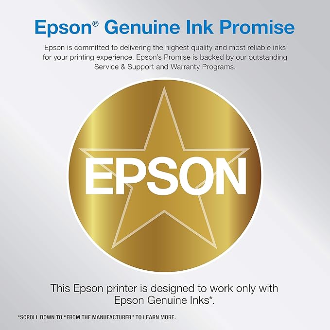 Epson EcoTank ET-4800 Wireless All-in-One Cartridge-Free Supertank Printer with Scanner & ® Workforce® Pro WF-3820 Wireless Color Inkjet All-in-One Printer, Black Large