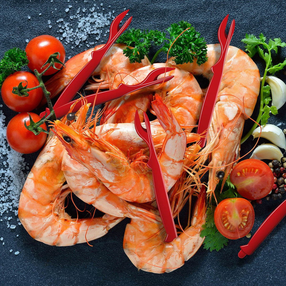 36Pcs Crab Legs Crackers, Crab Tools Set Crackers Picks Tools for Lobster, Crawfish, Prawns, Shrimp, Easy Opener Shellfish Picks Knife, Seafood Tool