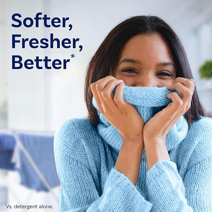 Downy Soft, 2 in 1 Soft and Fresh Liquid Fabric Softener, Cool Cotton, 140 fl oz, 190 Loads, Fabric Conditioner Liquid Provides Softness and Freshness for Fabrics