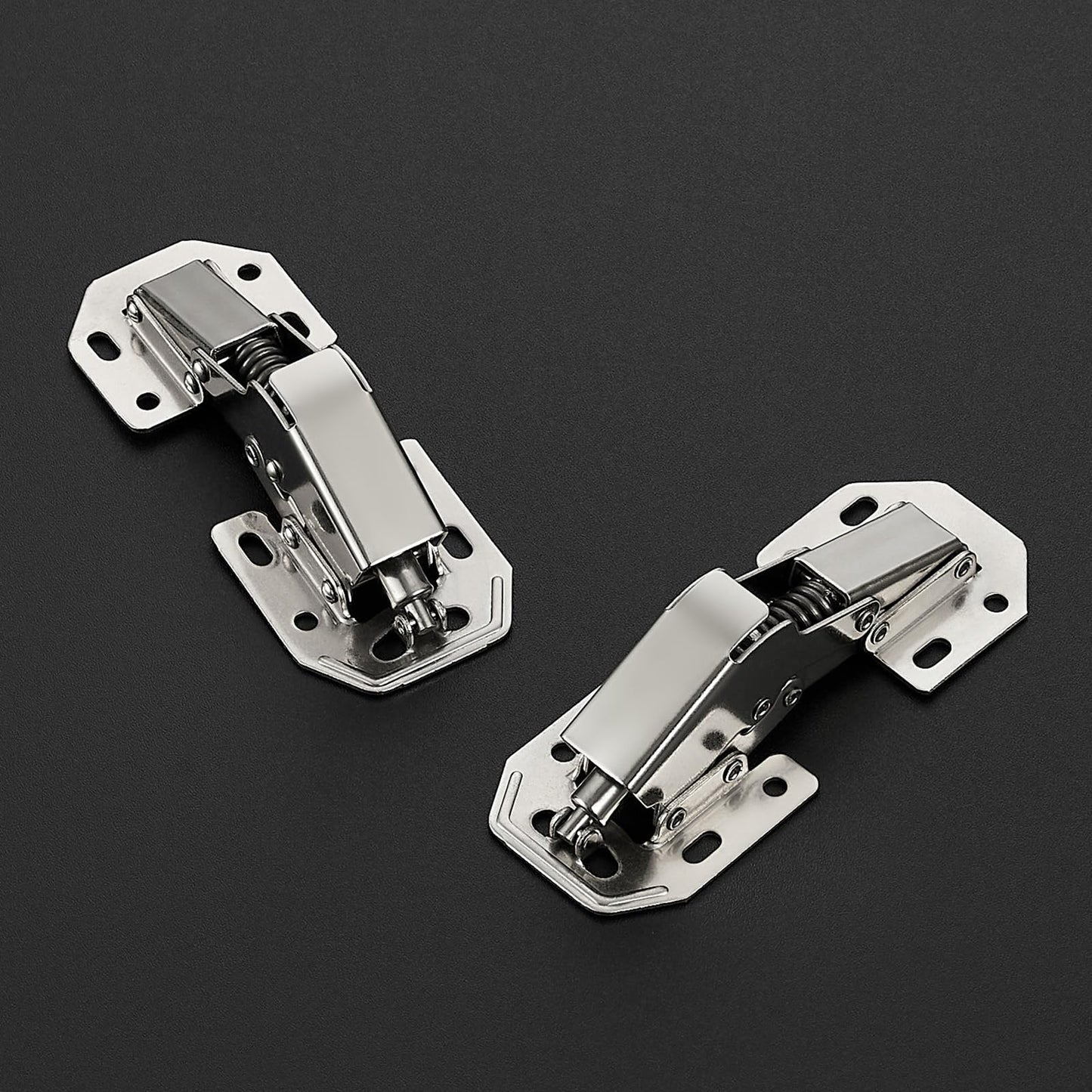Ravinte 10 Pack Hidden Hinges Soft Close Surface Mount Kitchen Cabinet Hinges, No Pre-drilled for Kitchen Cupboard