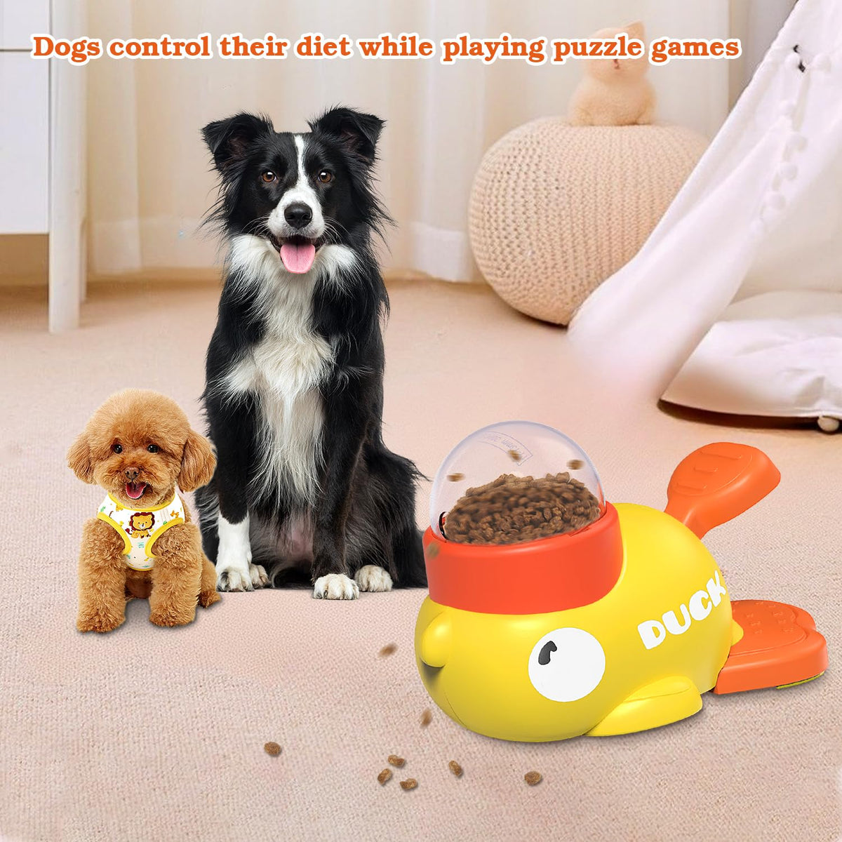 Suitchi Dog Interactive Treat Dispenser Toy, Food Puzzle Slow Feeder
