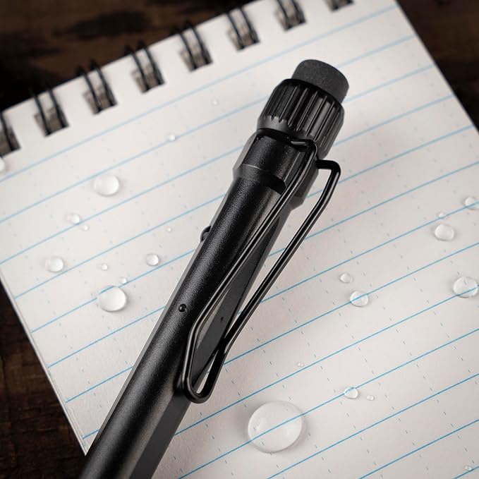 Rite in the Rain Weatherproof Mechanical Twist Pencil, Black Barrel, 0.9mm Black Lead, 3 Pack (No. BK9-3)